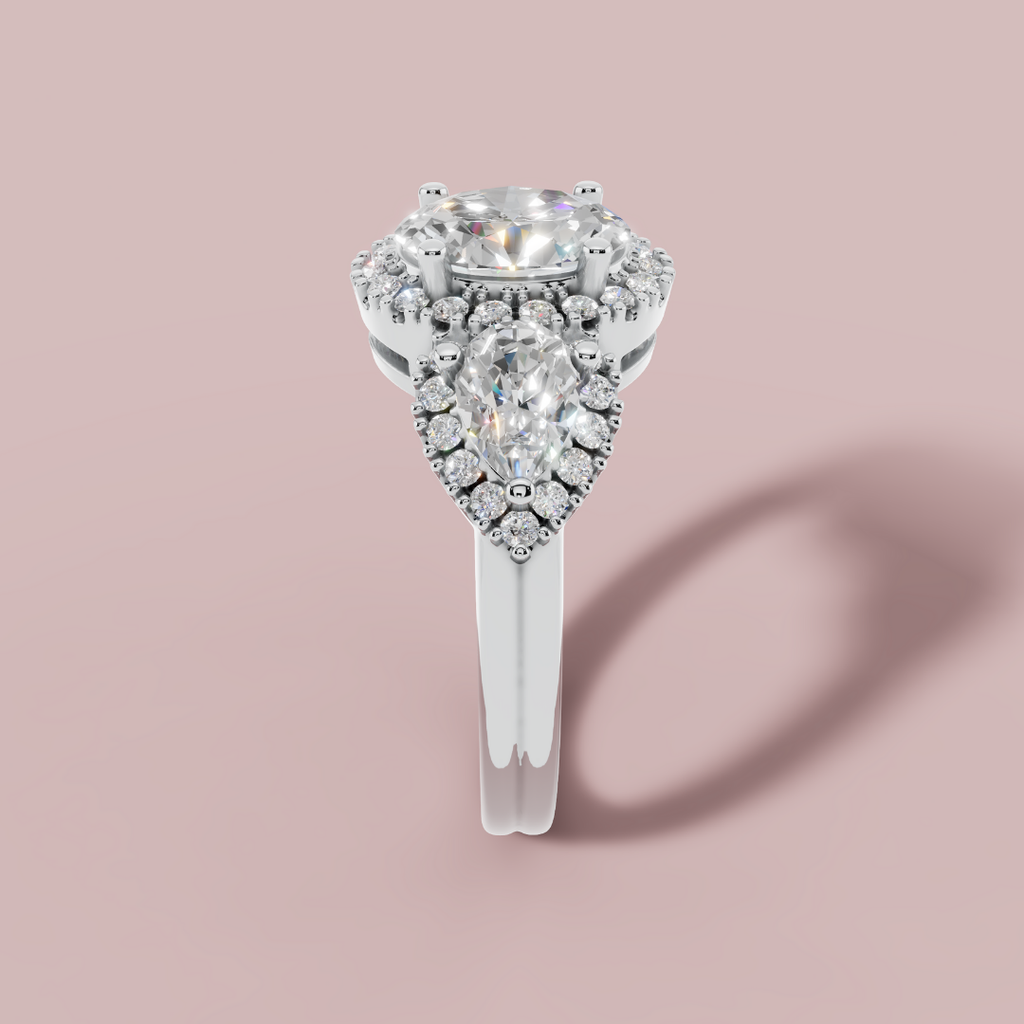 Aurielle Trinity 925 Pure Silver Ring My Store