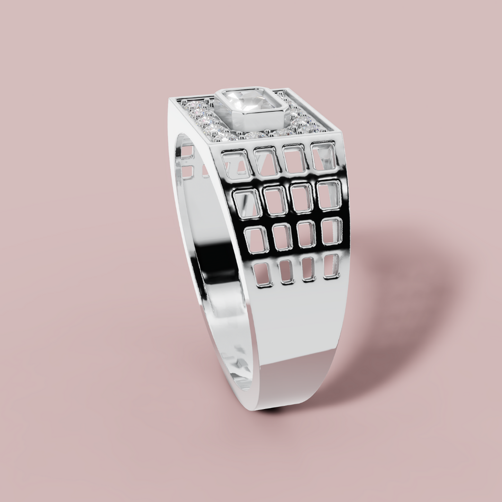 Fuasche Radiant 925 Pure Silver Men's Ring My Store