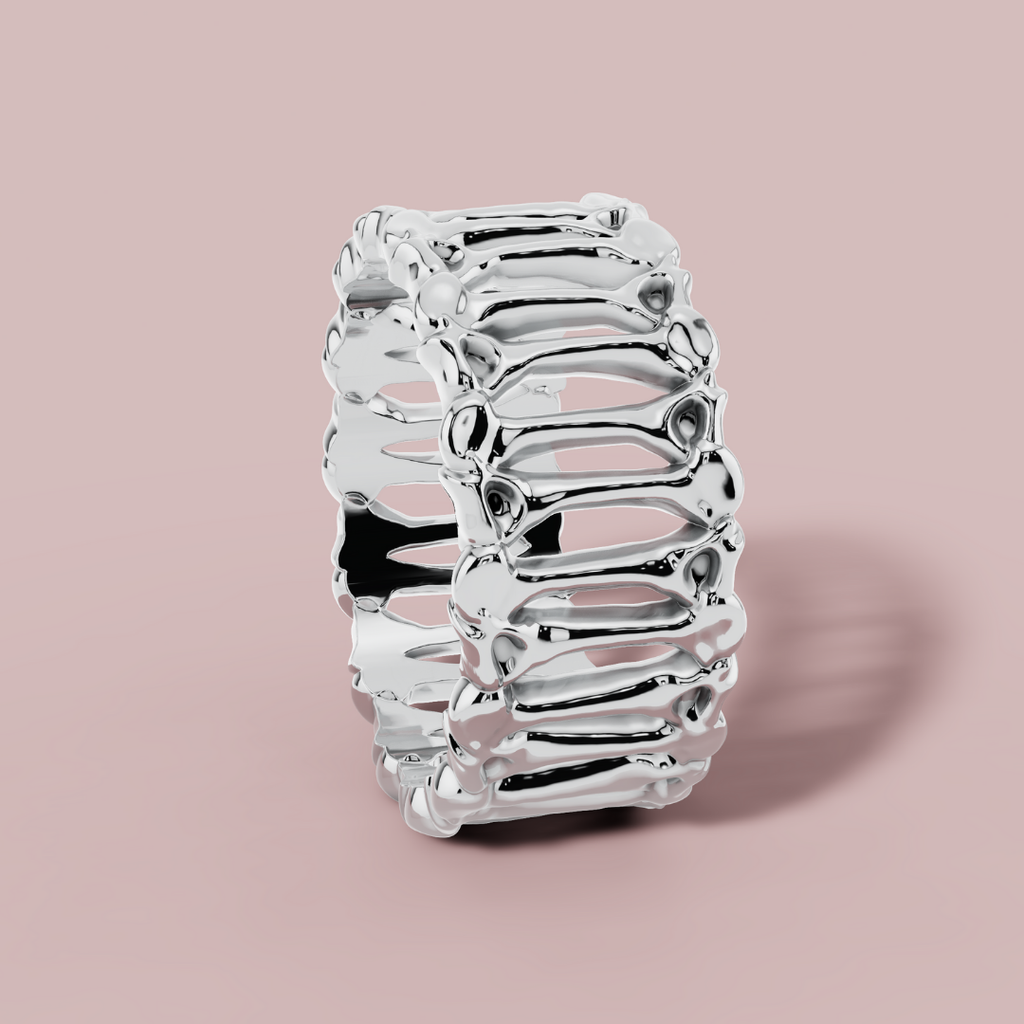 Skeleton Infinity 925 Pure Silver Men's Ring My Store