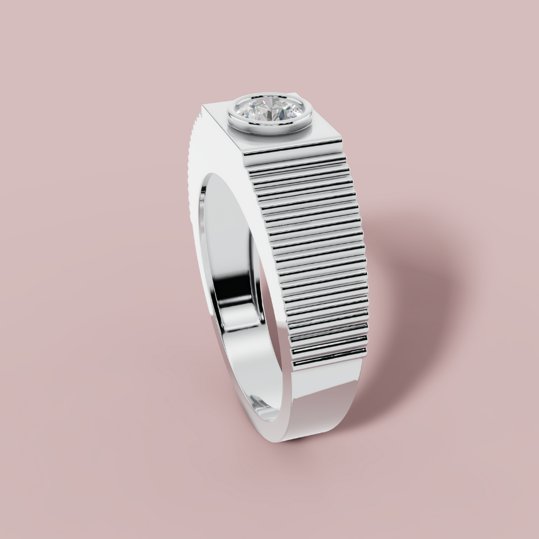 Vosper 925 Pure Silver Men's Ring My Store