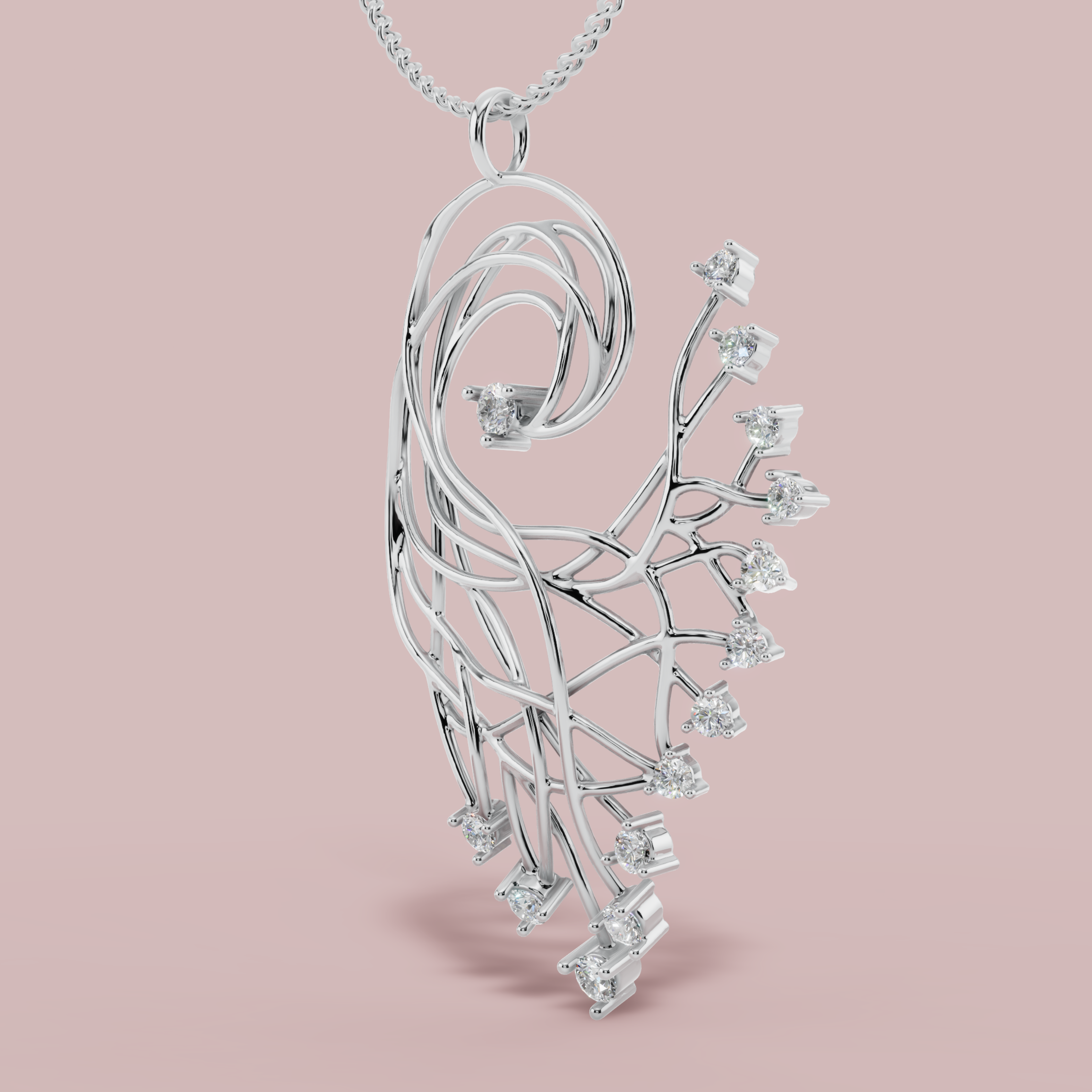 Blanca 925 Pure Silver Necklace