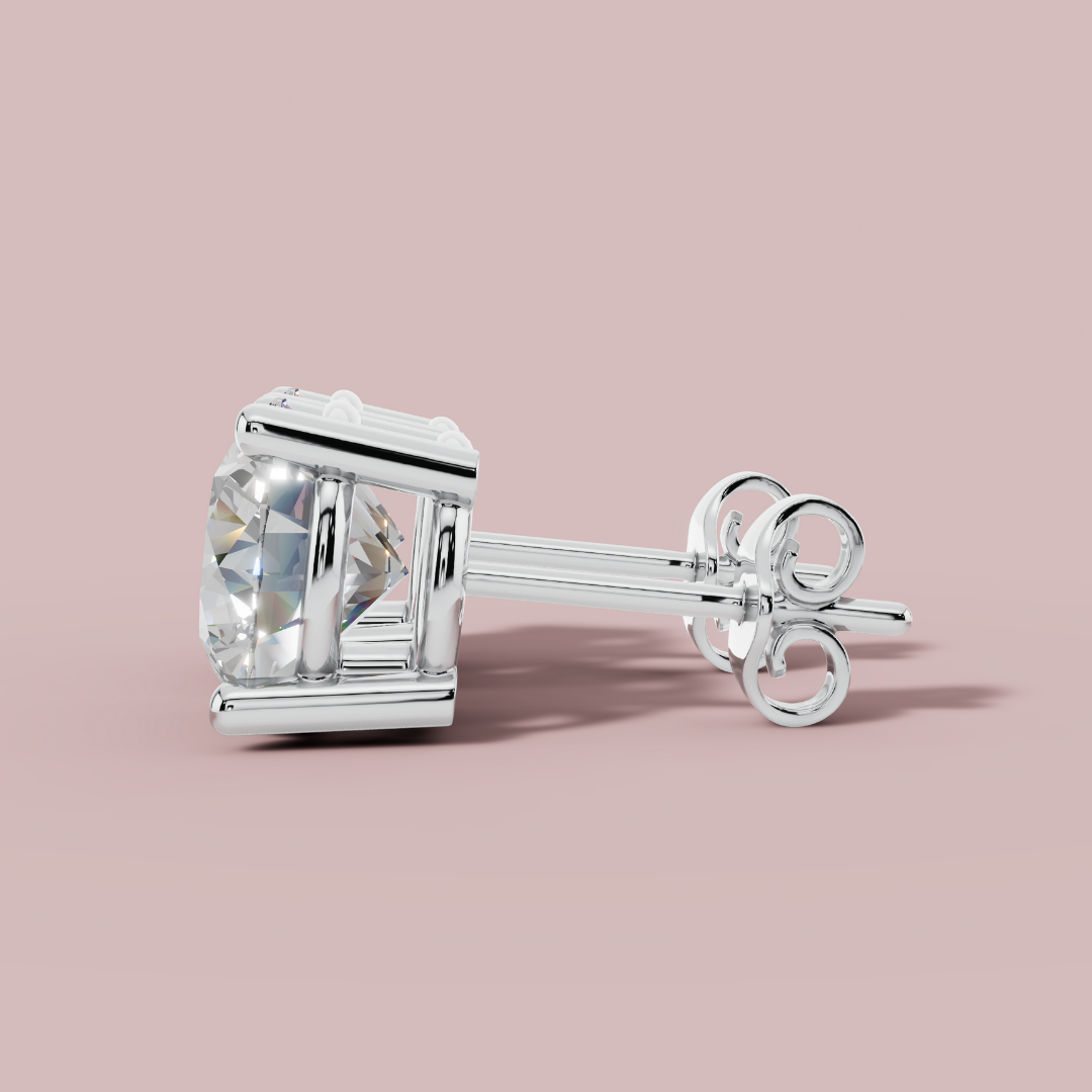 Forever Solitaire 925 Pure Silver Stud Earrings My Store