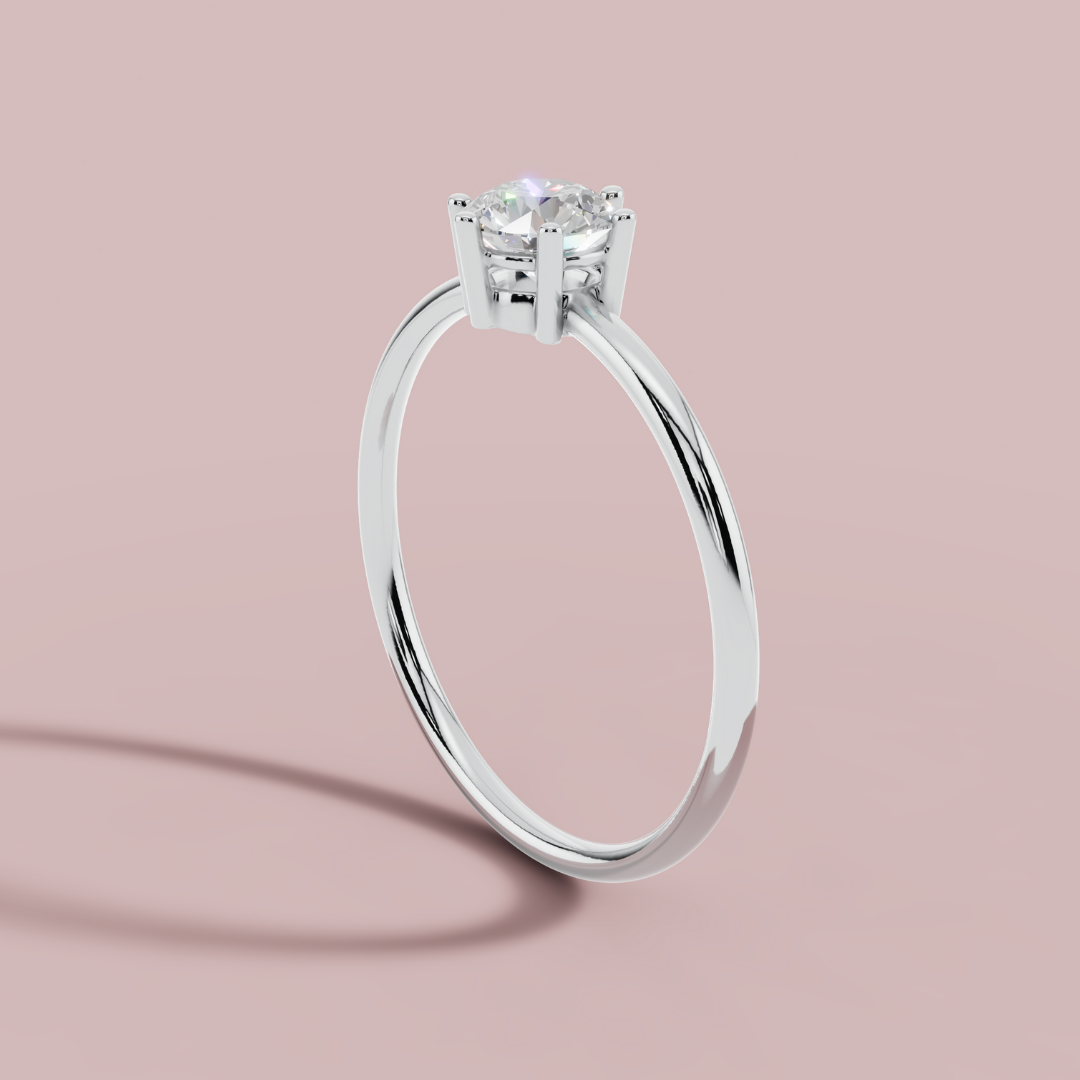 Classic Engagement 925 Pure Silver Ring My Store