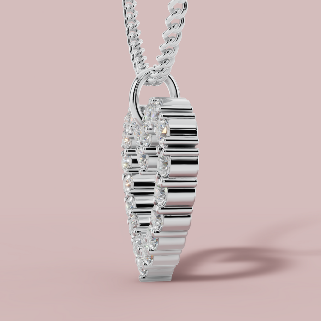 The Divine Heart 925 Pure Silver Necklace My Store