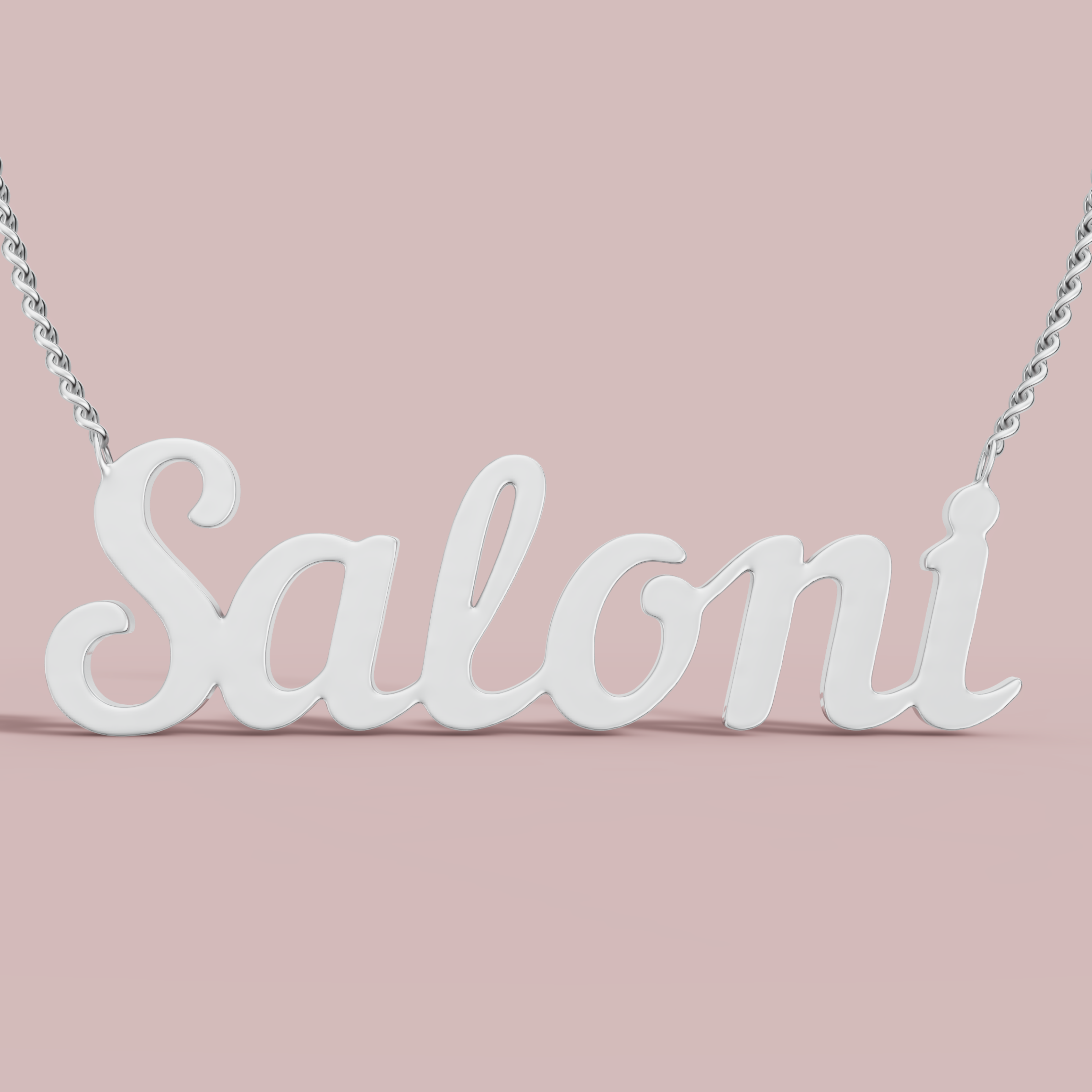 Custom Script Necklace English