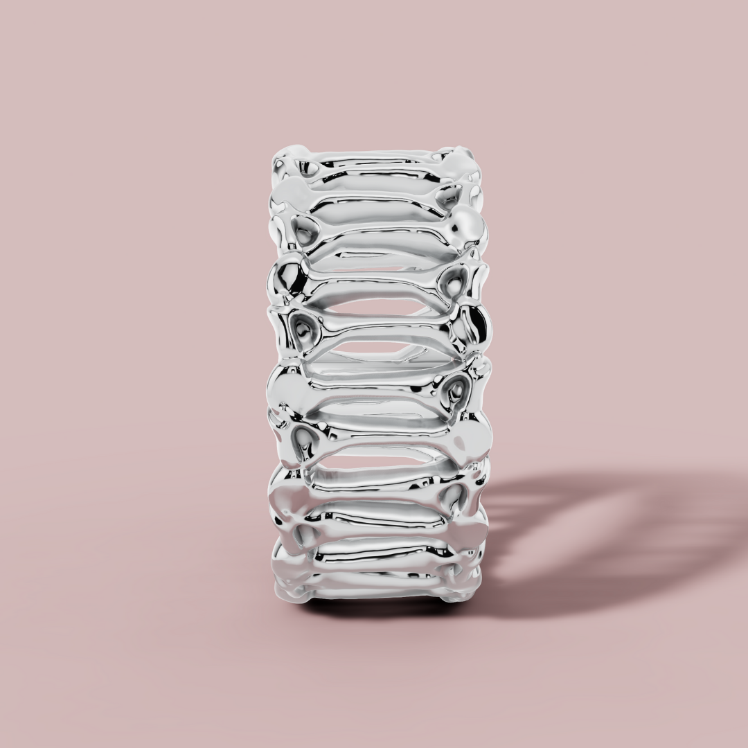 Skeleton Infinity 925 Pure Silver Men's Ring My Store