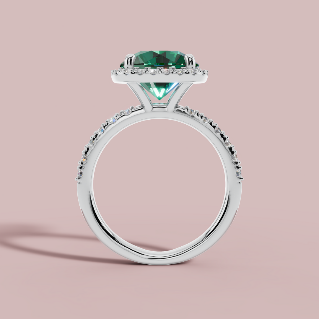 Green Mirage 925 Pure Silver Ring My Store