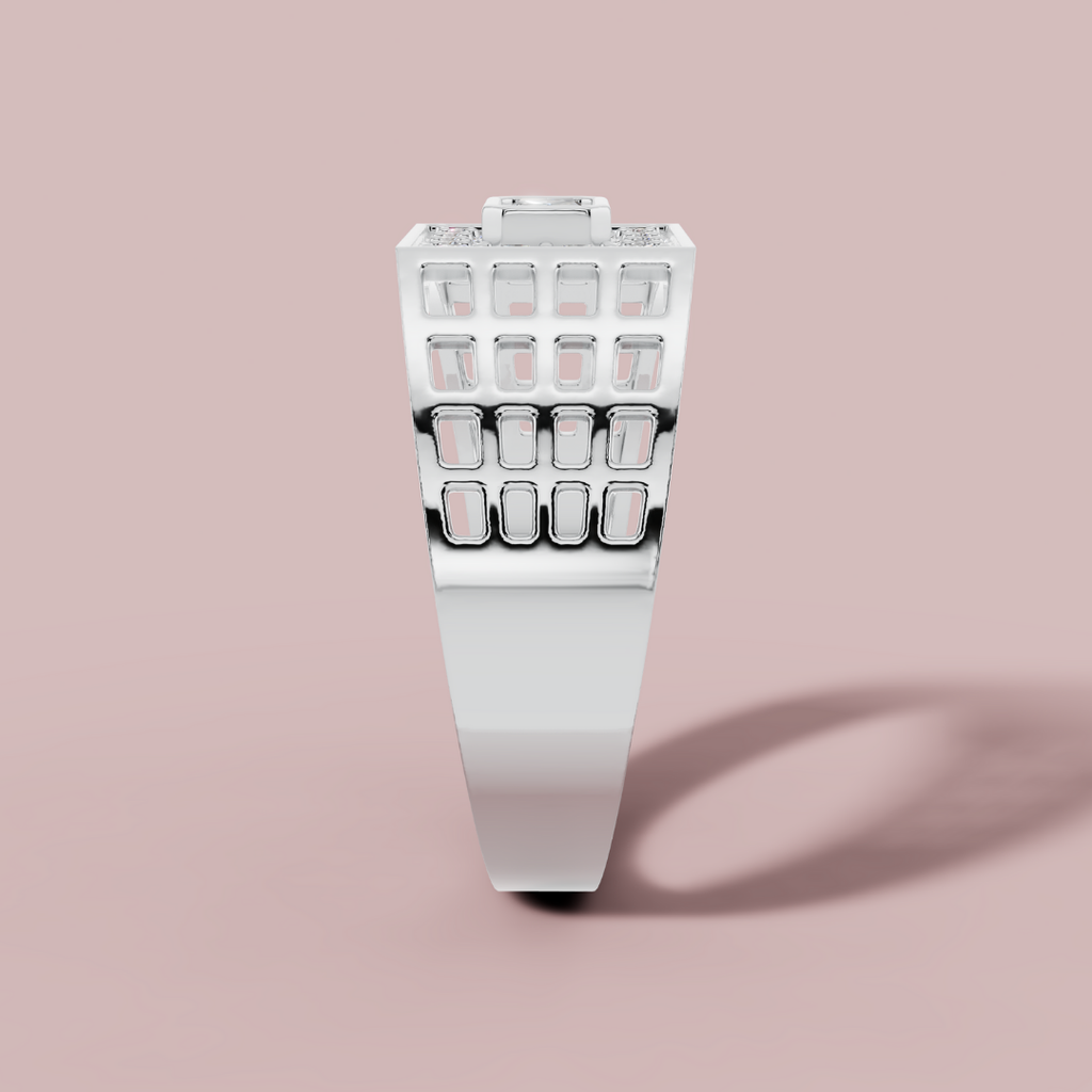 Fuasche Radiant 925 Pure Silver Men's Ring My Store