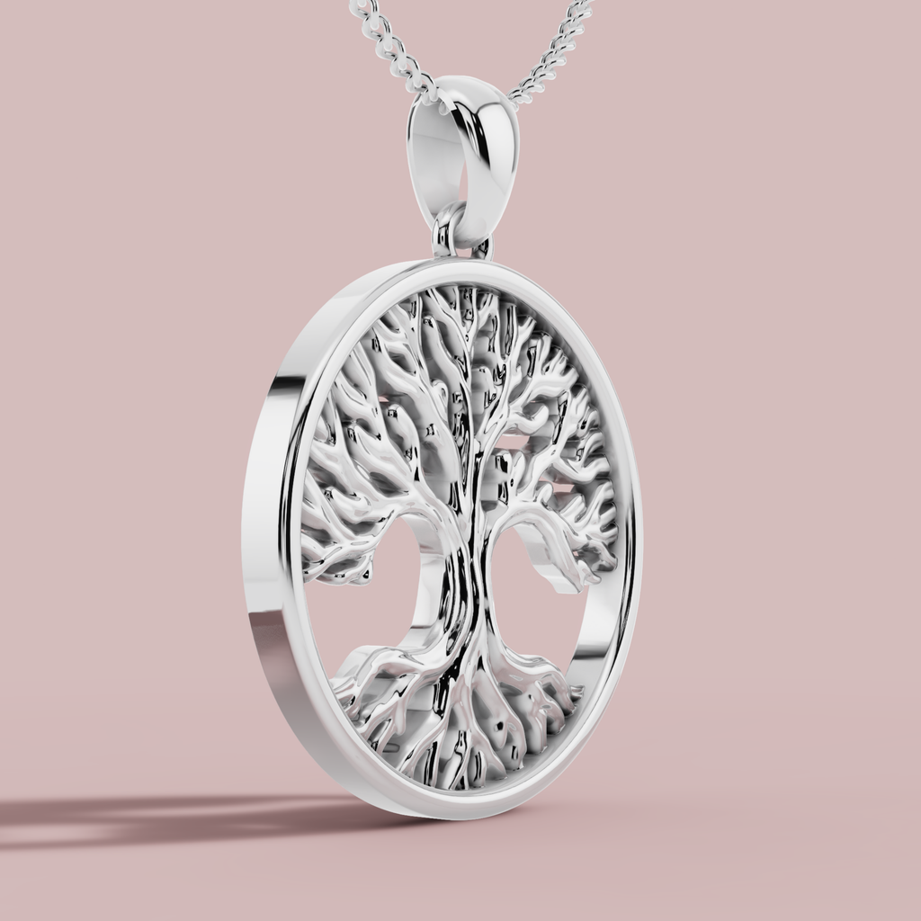 Darakht 925 Pure Silver Necklace