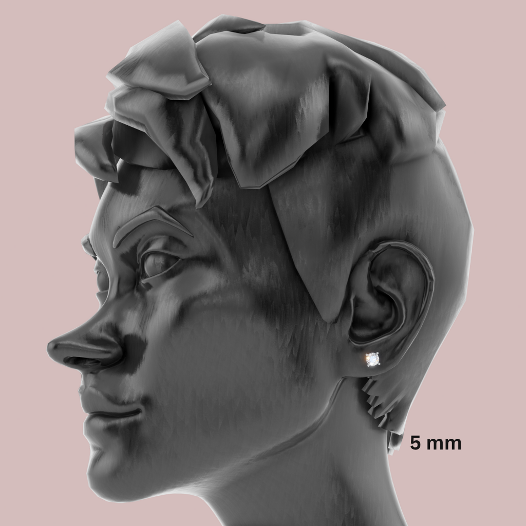 Forever Solitaire 925 Pure Silver Stud Earrings My Store