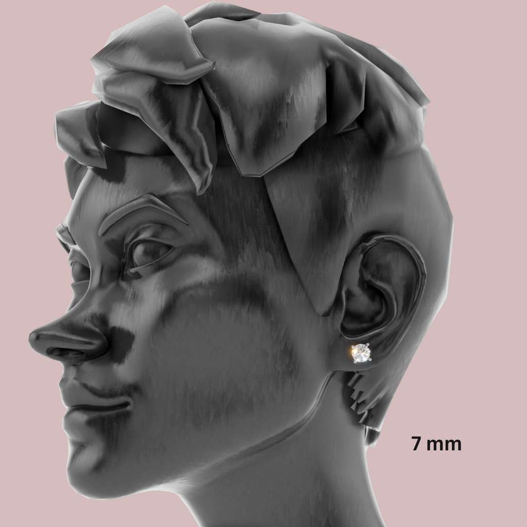 Forever Solitaire 925 Pure Silver Stud Earrings My Store