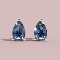 Blue luminous 925 Pure Silver Stud Earrings My Store