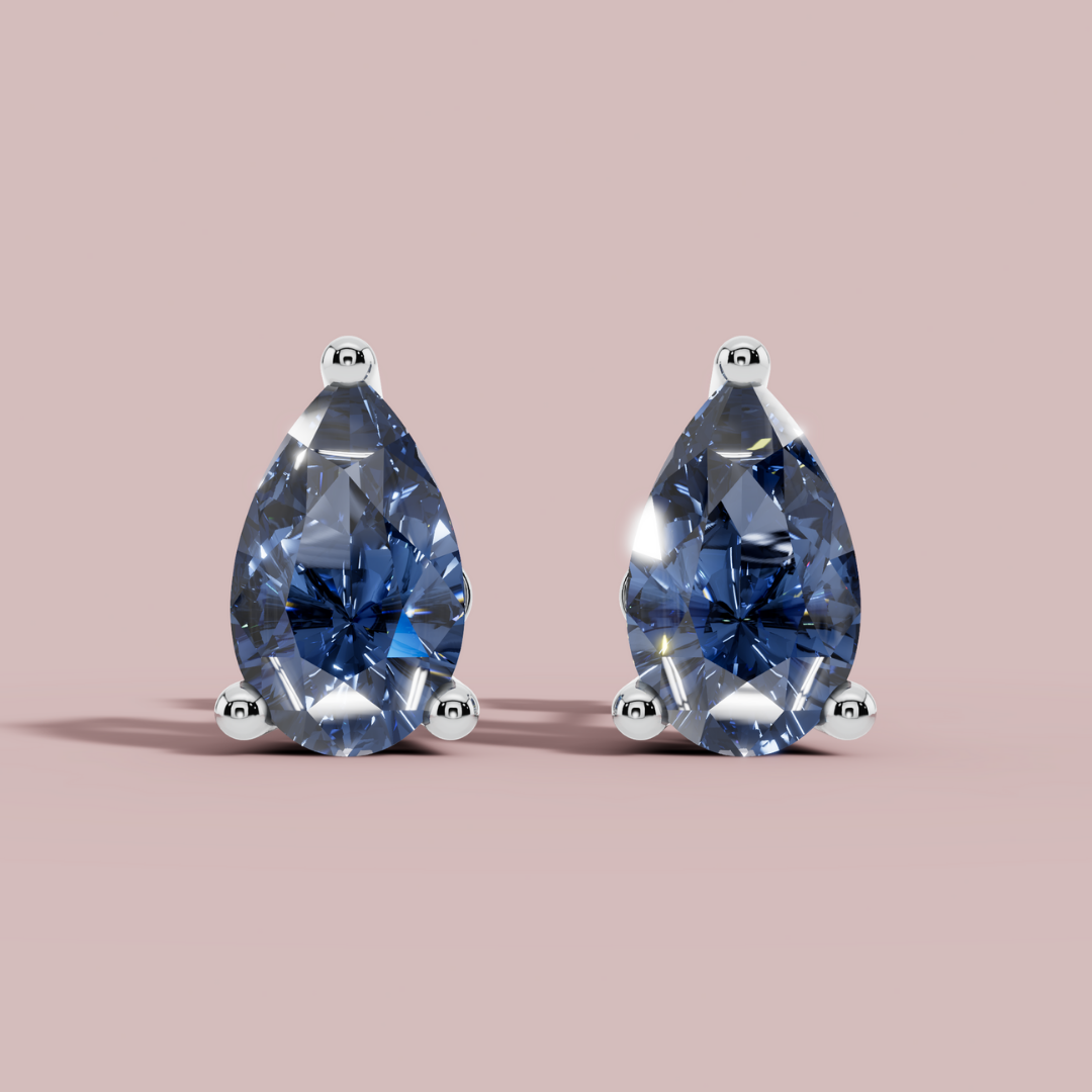Blue luminous 925 Pure Silver Stud Earrings My Store