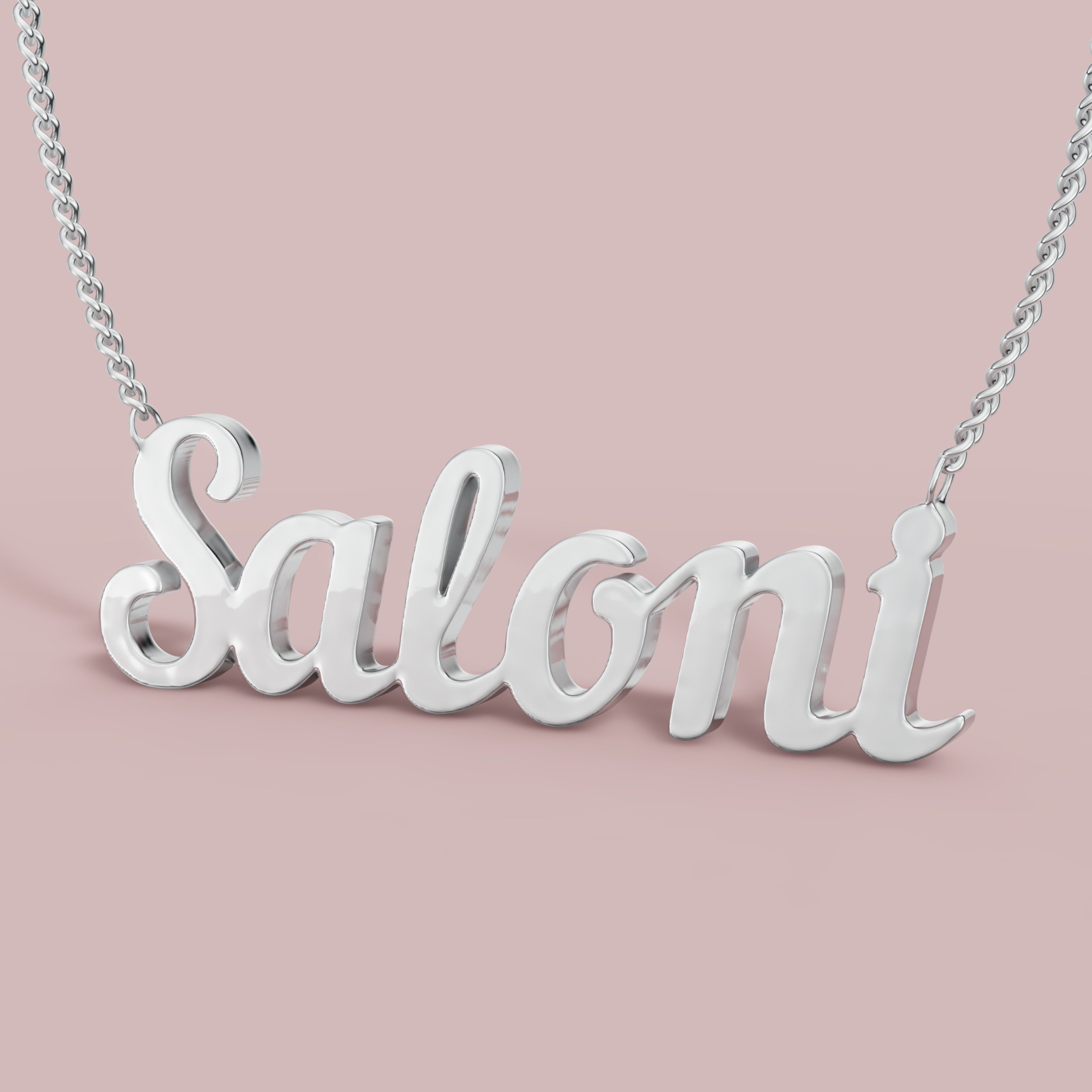Custom Script Necklace English