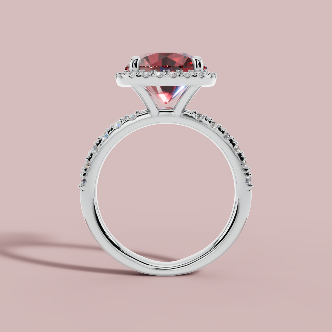 Red Mirage 925 Pure Silver Ring My Store