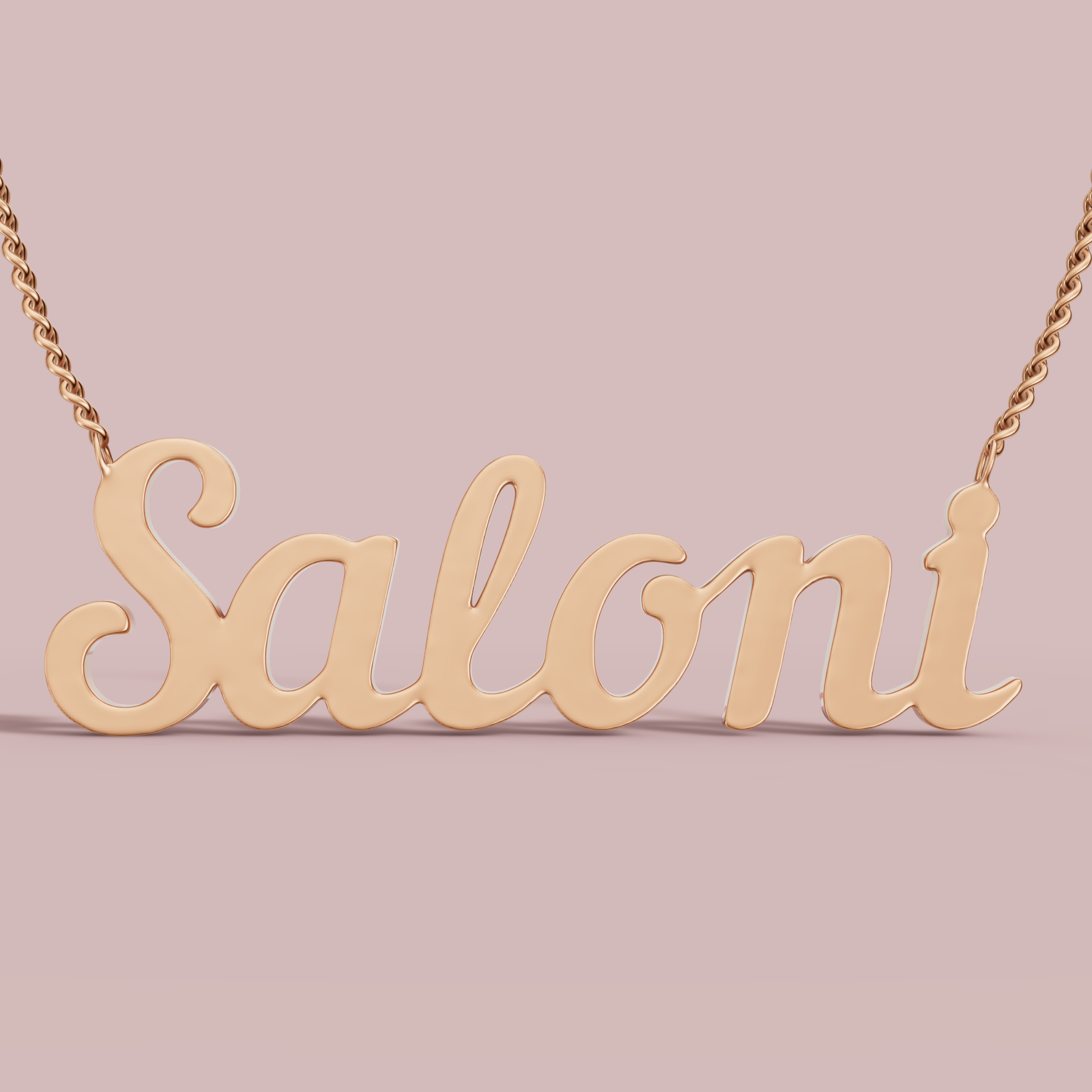 Custom Script Necklace English