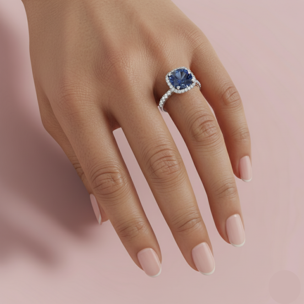 Blue Mirage 925 Pure Silver Ring My Store