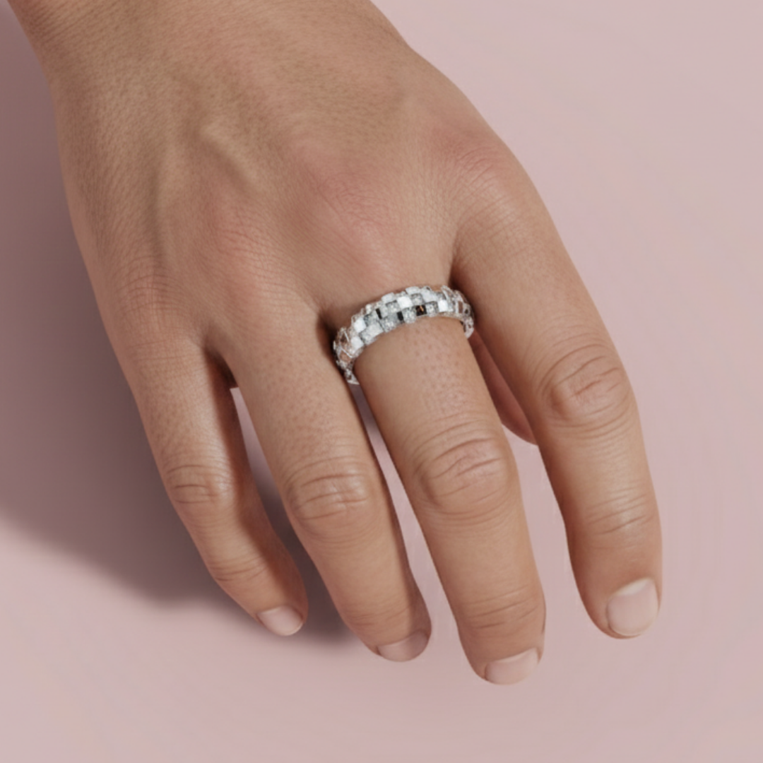 Chess Box 925 Pure Silver Men's Ring My Store