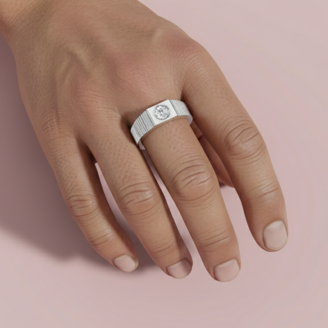 Vosper 925 Pure Silver Men's Ring My Store