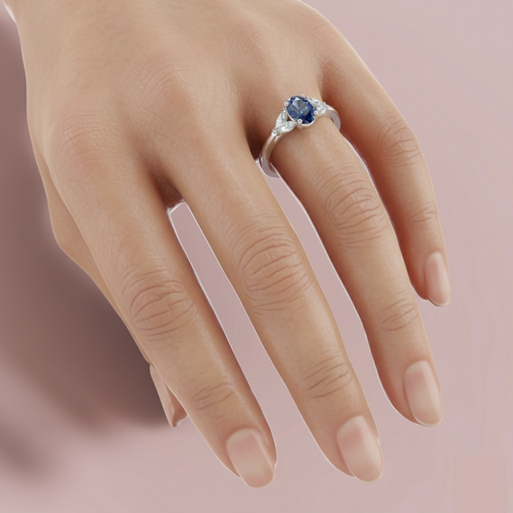 Chambard Blue 925 Pure Silver Ring My Store