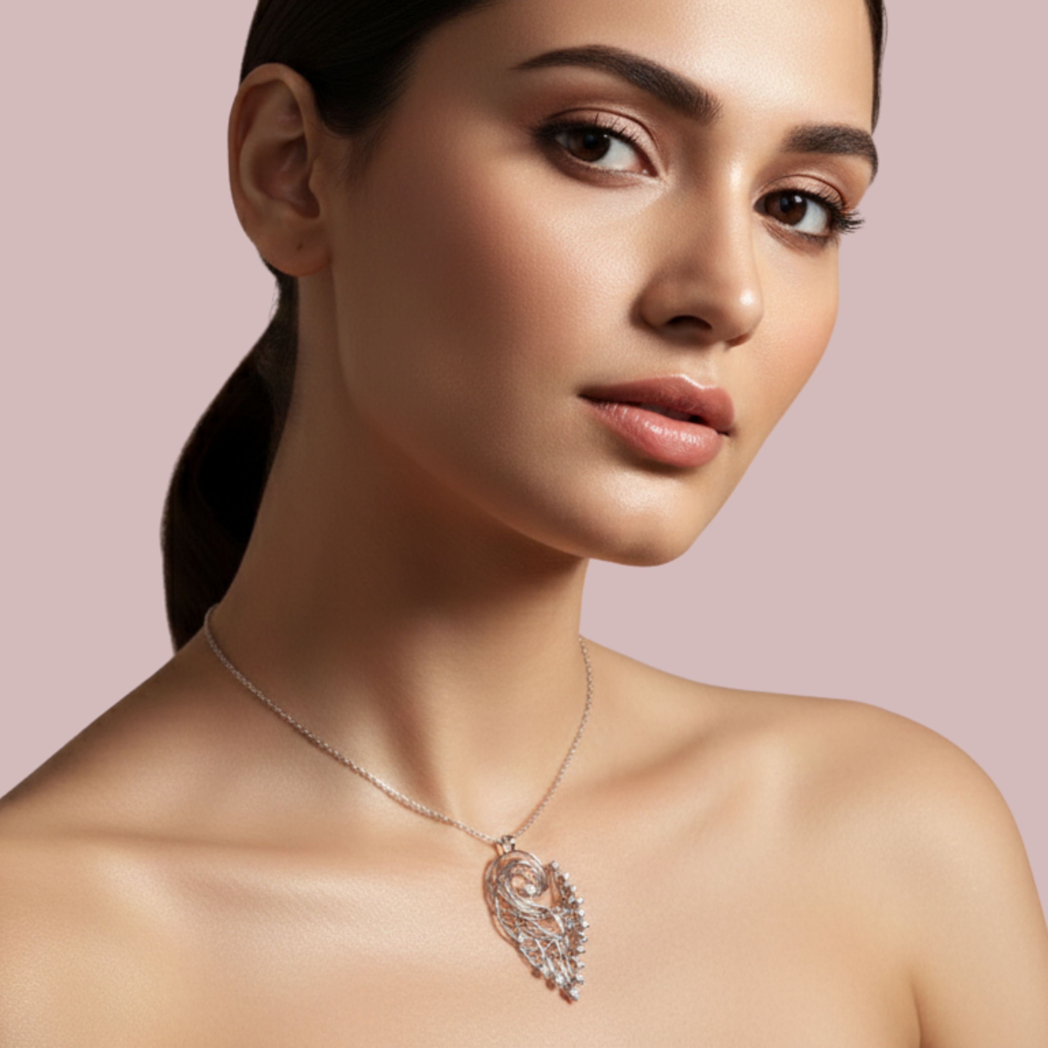 Blanca 925 Pure Silver Necklace