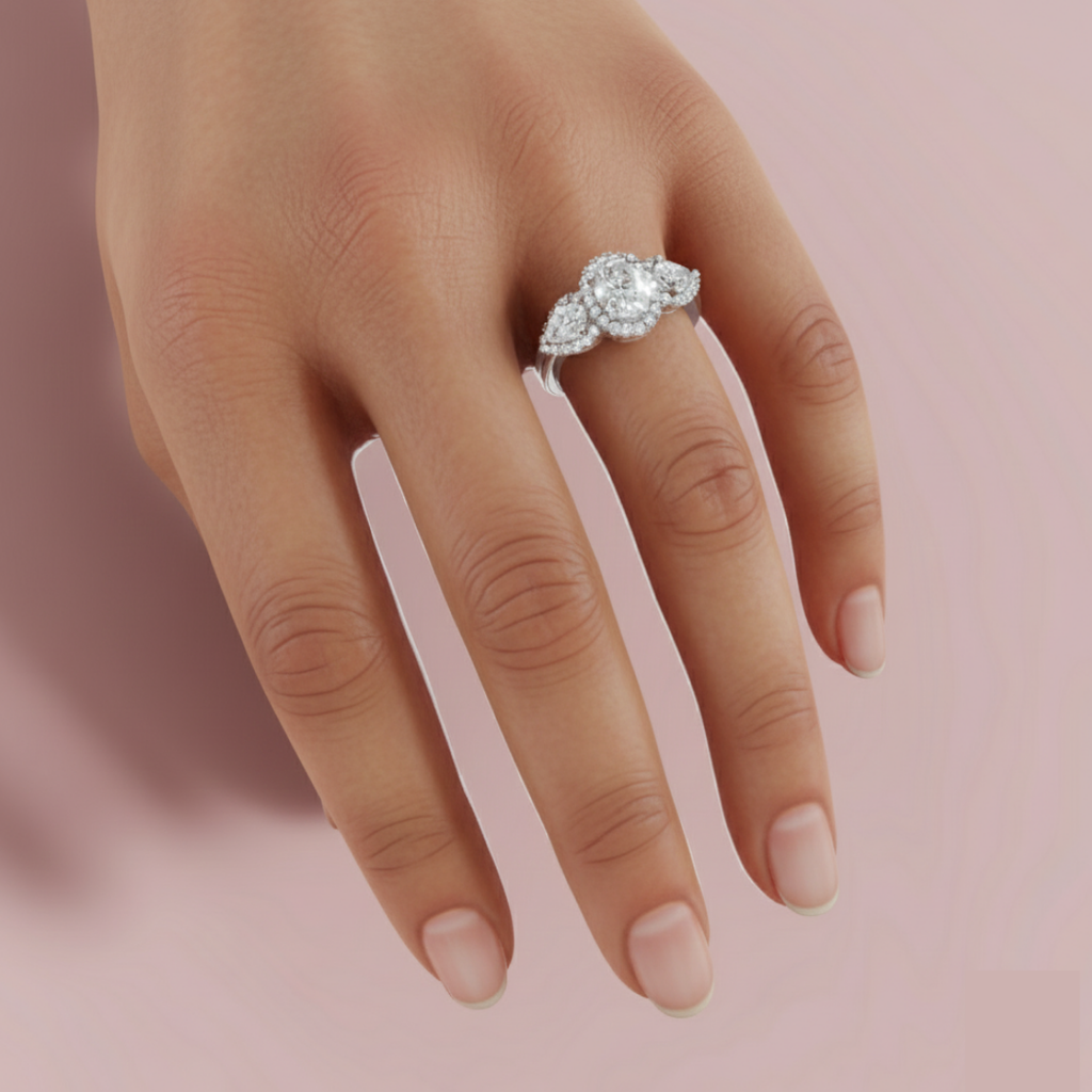 Aurielle Trinity 925 Pure Silver Ring My Store