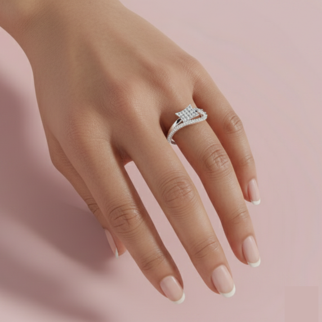Radiant Sophistication 925 Pure Silver Ring My Store