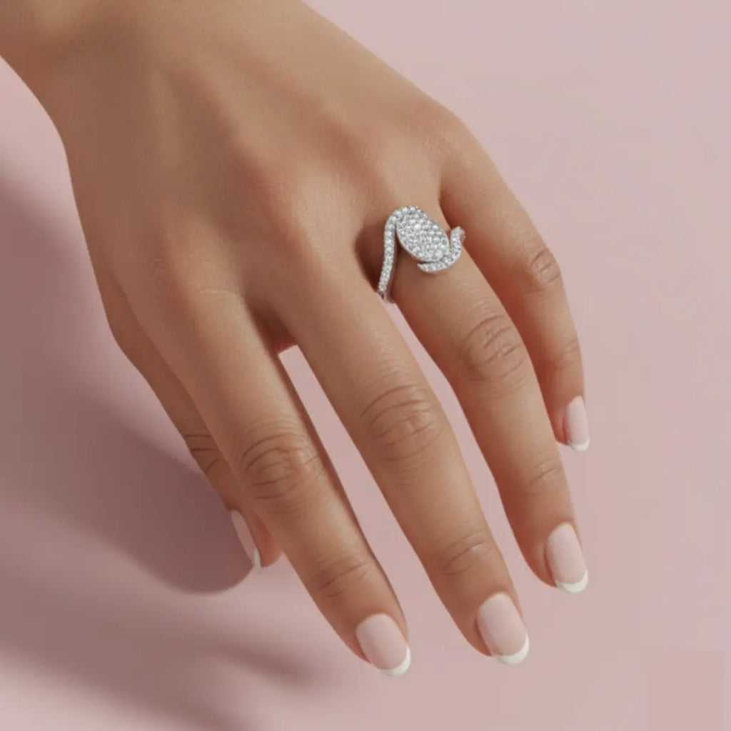 The Radiance of Oval 925 Pure Silver Ring My Store