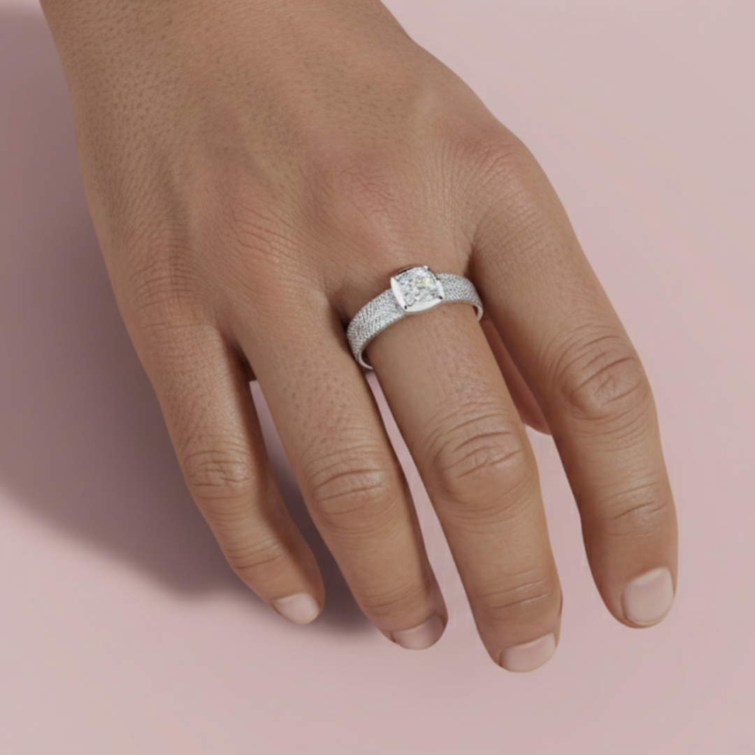 Rolex Cushion 925 Pure Silver Men's Ring My Store