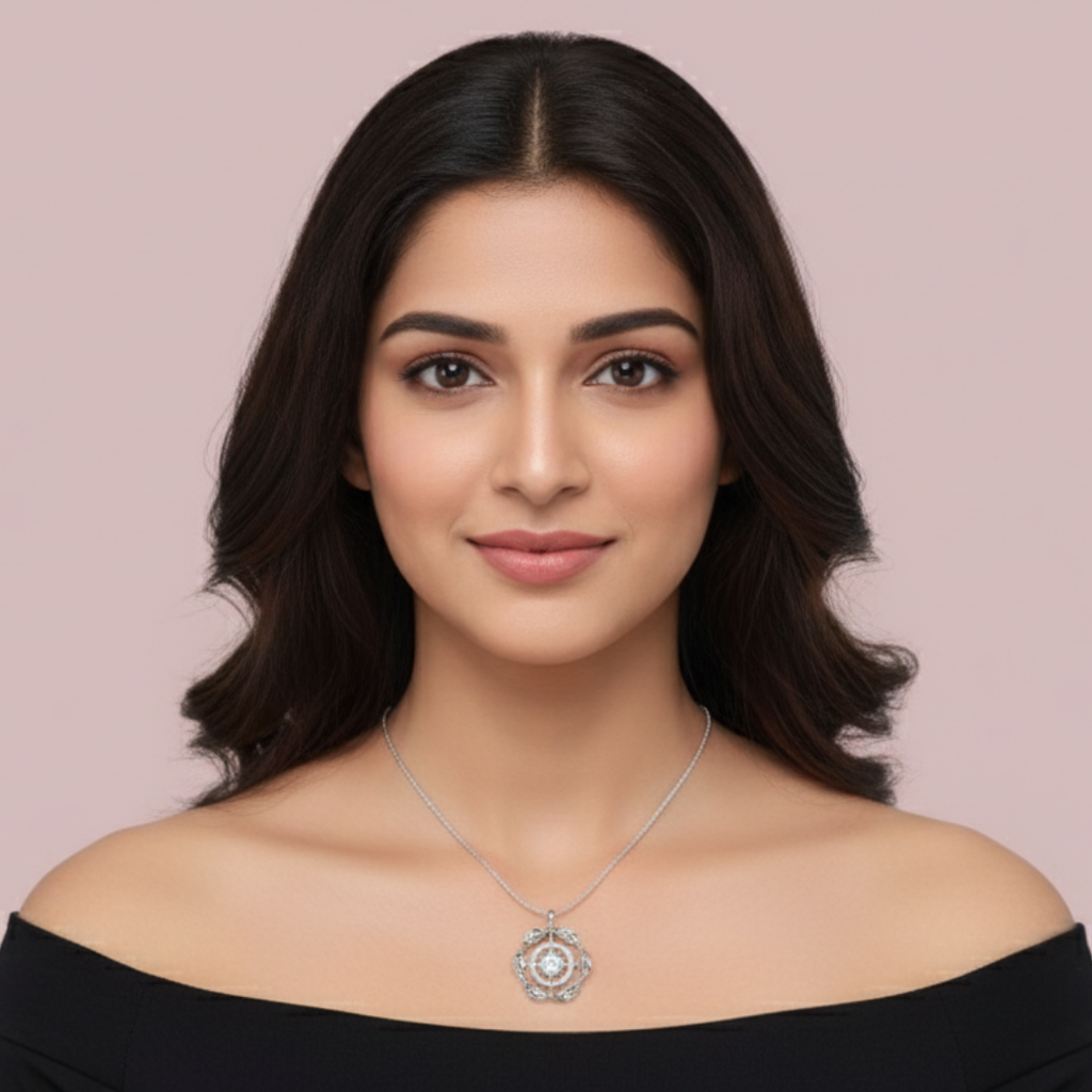 The Twisted Symphony 925 Pure Silver Necklace My Store