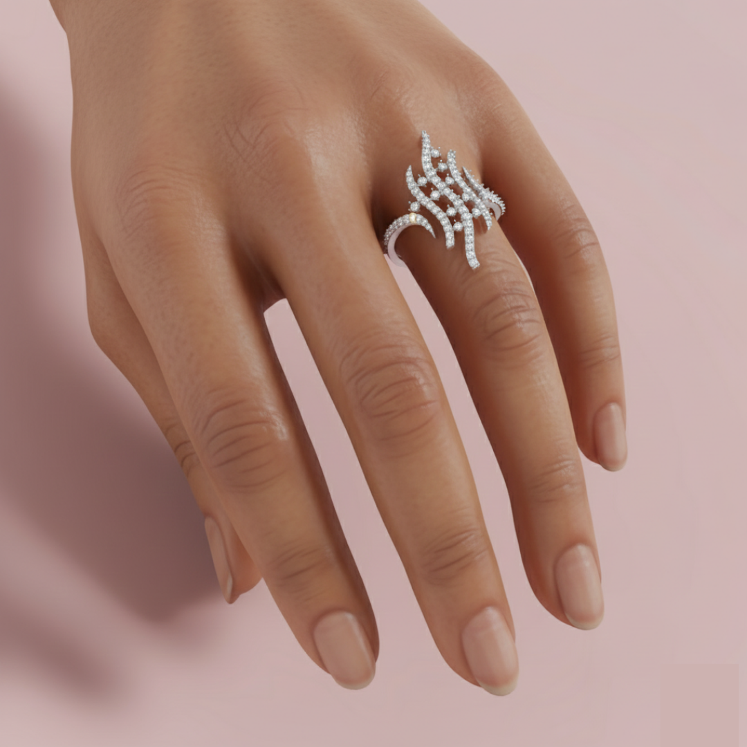 Luna Luxe 925 Pure Silver Ring My Store