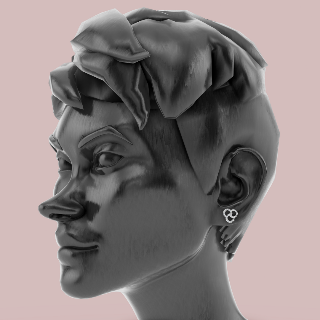 Sterling Orbit 925 Pure Silver Stud Earrings My Store