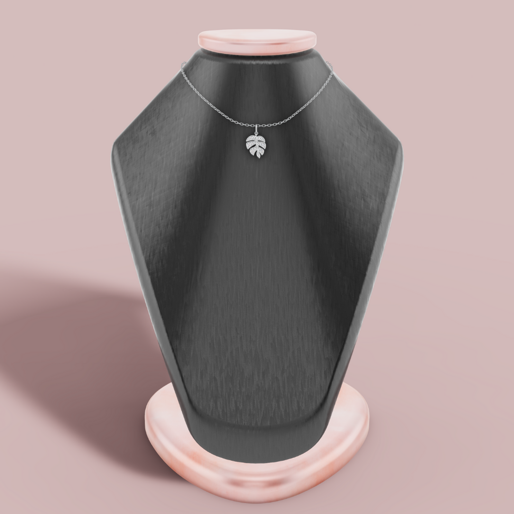 The Monstera Leaf 925 Pure Silver Charm Necklace My Store