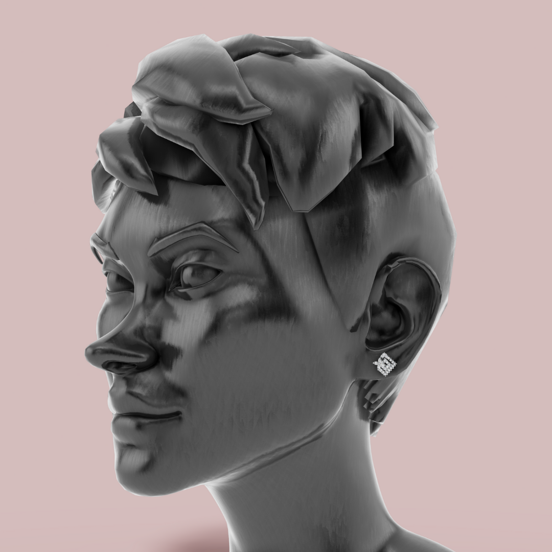 Floré Square 925 Pure Silver Stud Earrings My Store