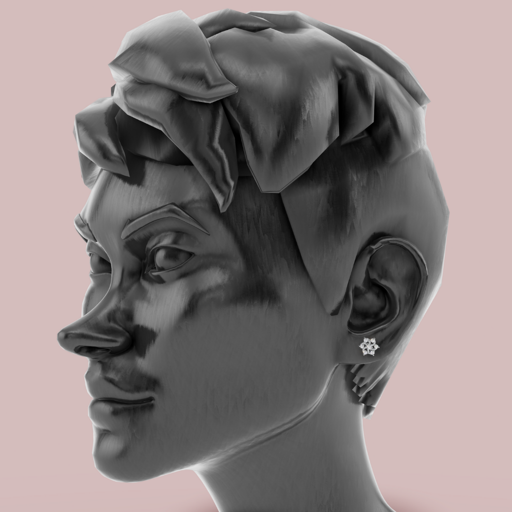 Solace Circle stud 925 Pure Silver  Earrings My Store