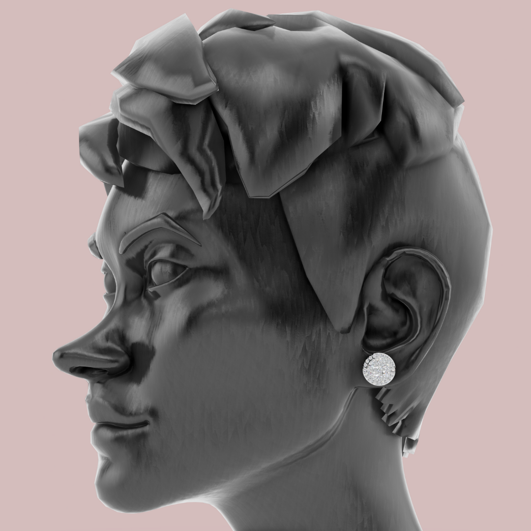 Solara Stud 925 Pure Silver Earrings My Store