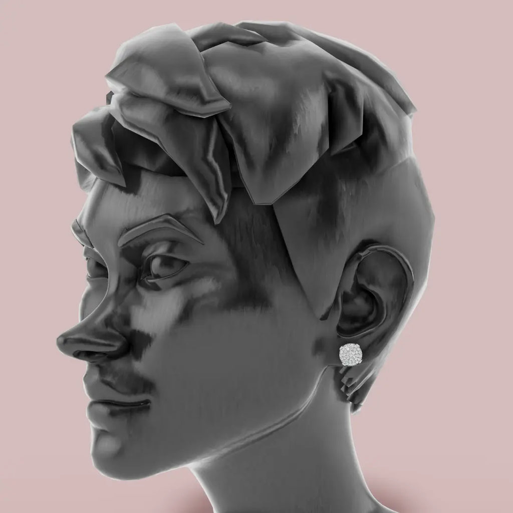 Eterna Stud 925 Pure Silver Earrings My Store