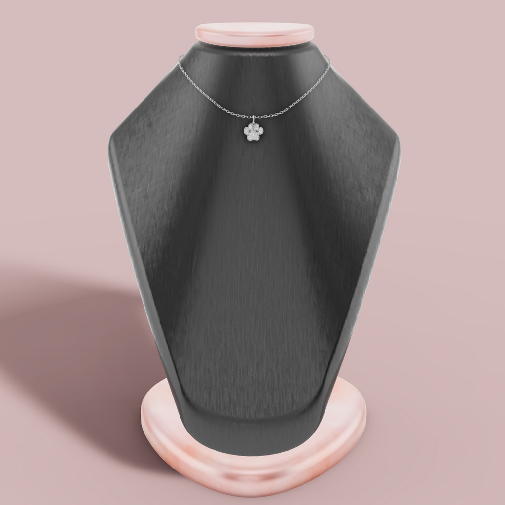 The Cat Paw 925 Pure Silver Charm Necklace My Store