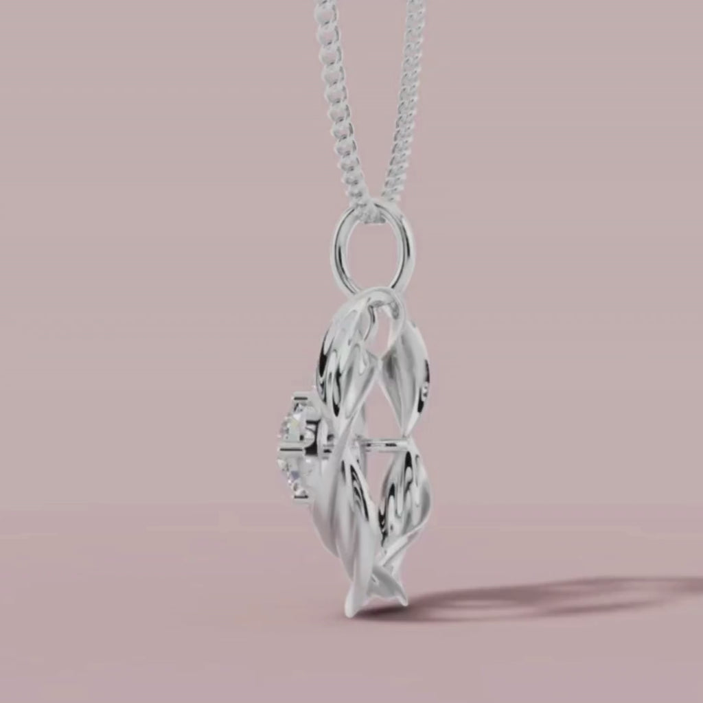 The Twisted Symphony 925 Pure Silver Necklace