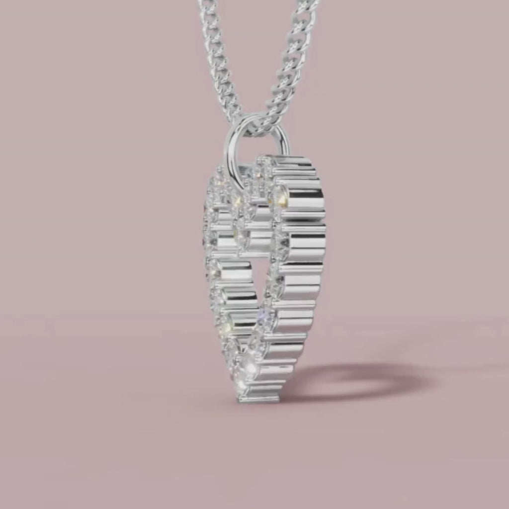 The Divine Heart 925 Pure Silver Necklace