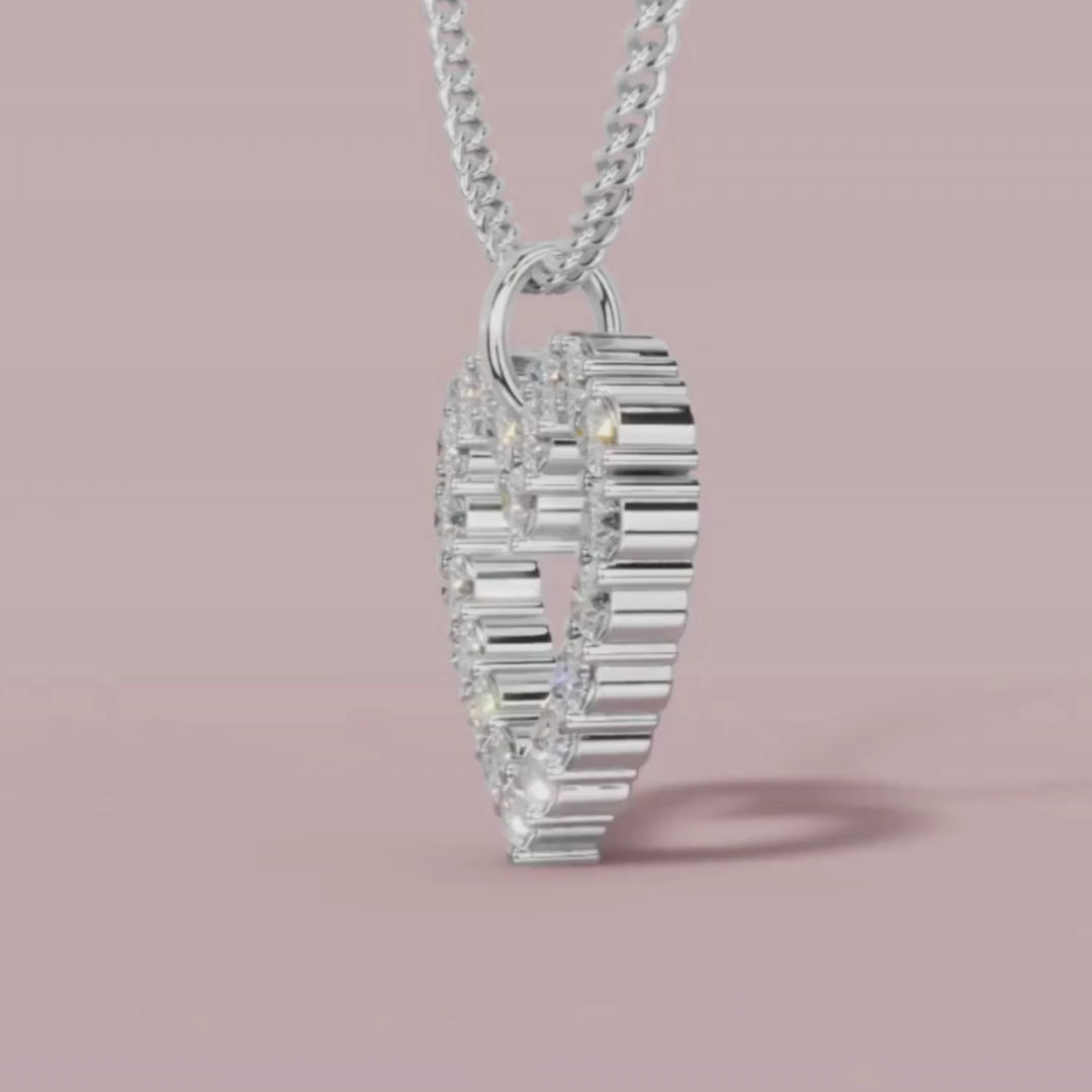 The Divine Heart 925 Pure Silver Necklace