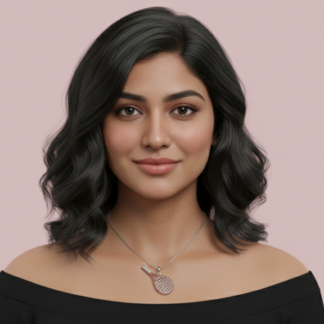 Winning Stroke Red 925 Pure Silver Necklace My Store