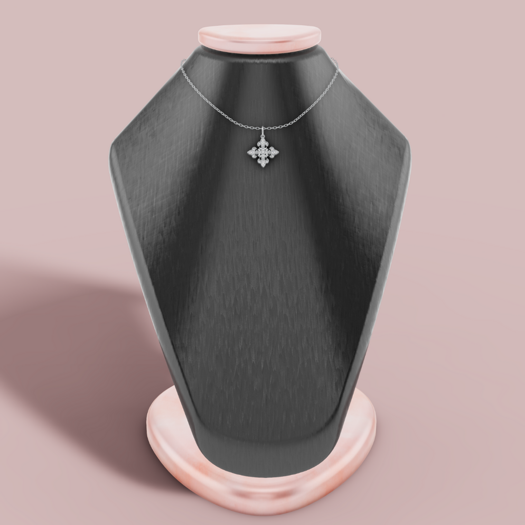 The Rhomboid Designer 925 Pure Silver Charm Necklace My Store